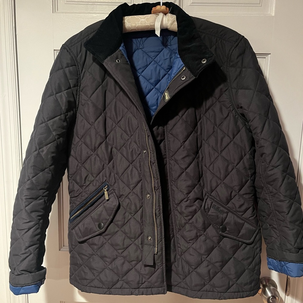 Barbour Quilted Jacket - Navy - Oversized Medium